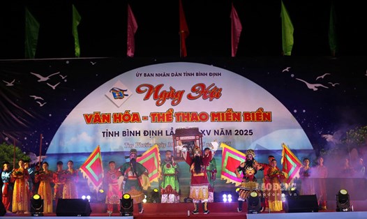 Ngày hội Văn hóa - Thể thao miền biển tỉnh Bình Định lần thứ XV năm 2025 diễn ra trong 2 ngày 30-31.5. Ảnh: Hoài Phương