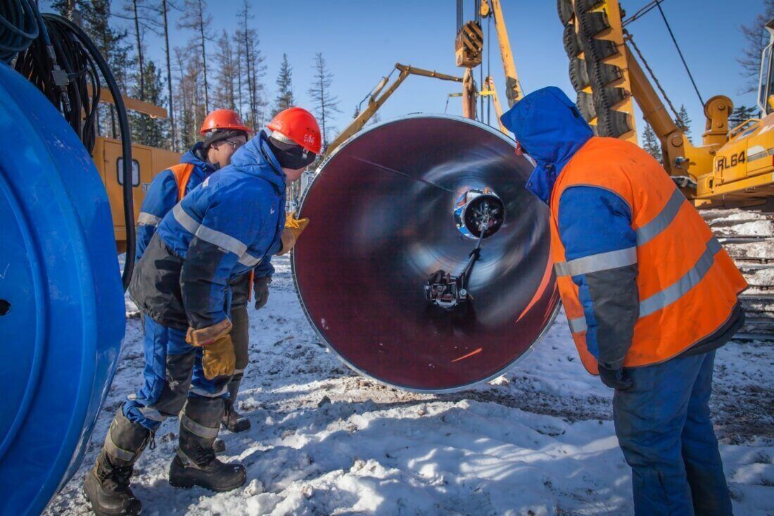 Gazprom ky vong viec cung cap khi dot Nga qua duong ong dan khi Suc manh Siberia va tuyen Vien Dong se giup Nga co cho dung on dinh tren thi truong khi dot Trung Quoc. Anh: Gazprom