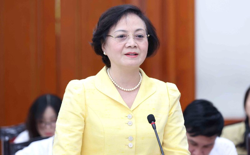 Minister of Home Affairs Pham Thi Thanh Tra. Photo: TTVXN