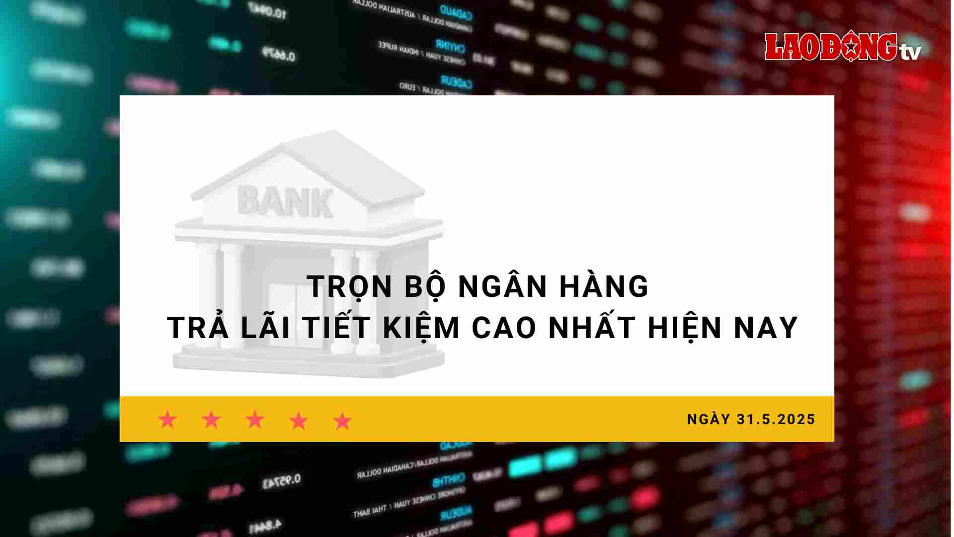 Tasa de interes 31.5: todo el banco paga los intereses de ahorro mas altos hoy
