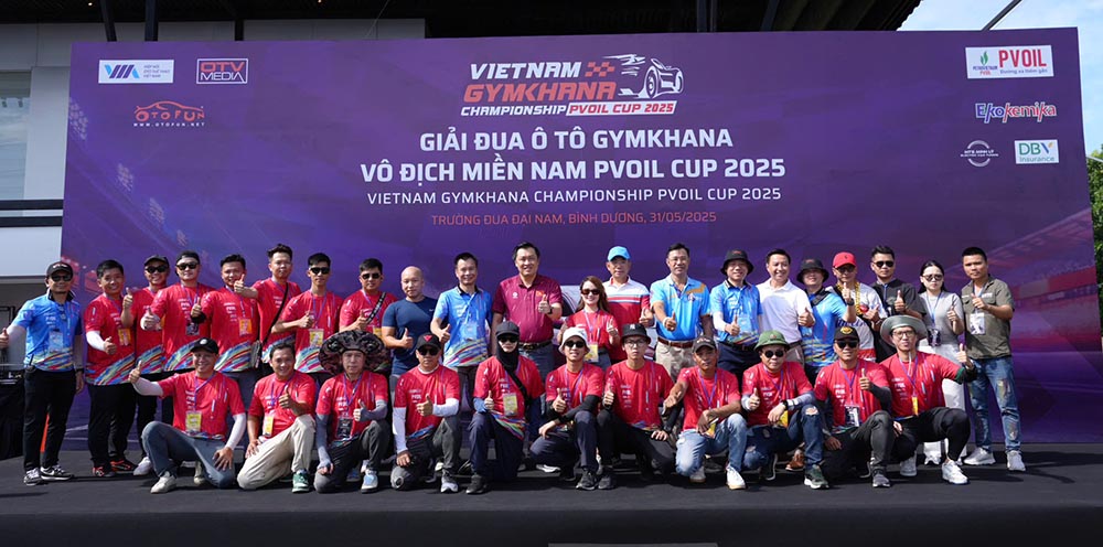 The 2025 Gymkhana Southern auto race opens in Binh Duong. Photo: Binh Duong Department of Culture, Sports and Tourism