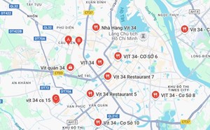 Nhà hàng Vịt 34 bị phạt vì vi phạm an toàn thực phẩm