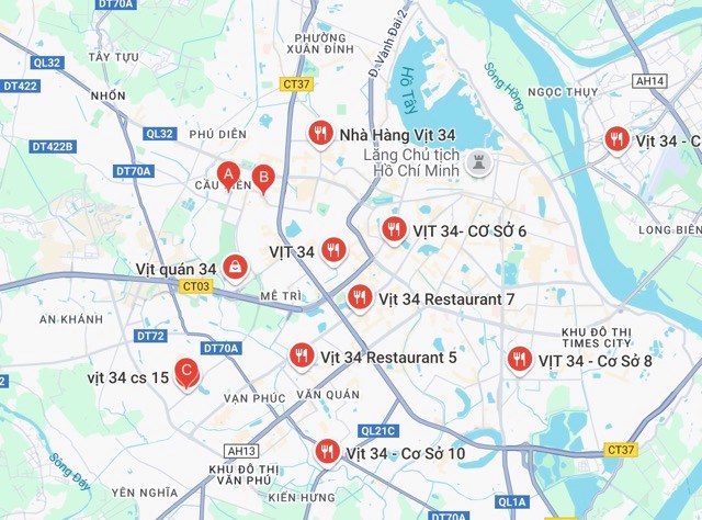 Nhà hàng Vịt 34 bị phạt vì vi phạm an toàn thực phẩm