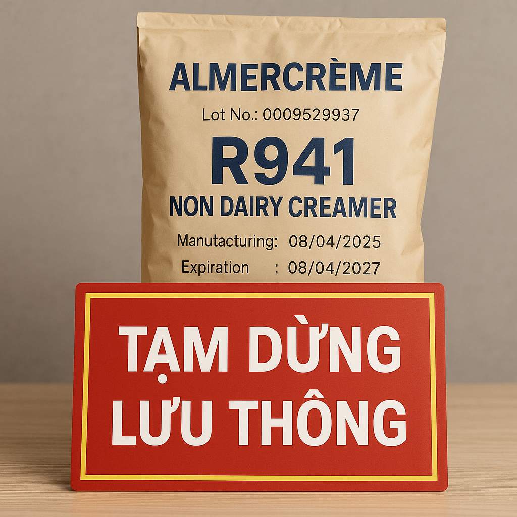 Temporarily suspend the circulation of ALMERCREME R941 unsweetened ice cream powder. Photo AI