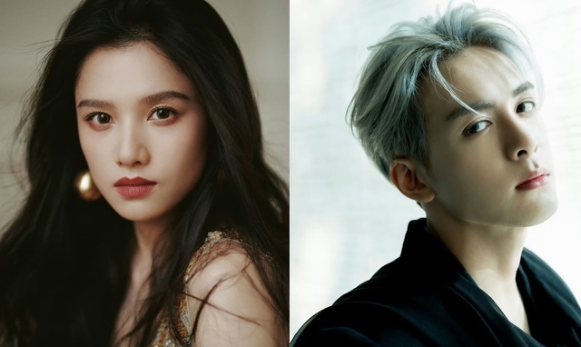 Truong Tinh Nghi - the female lead of the film Tang Hai Truyen and Tang Thuan Hy. Photo: VieON.