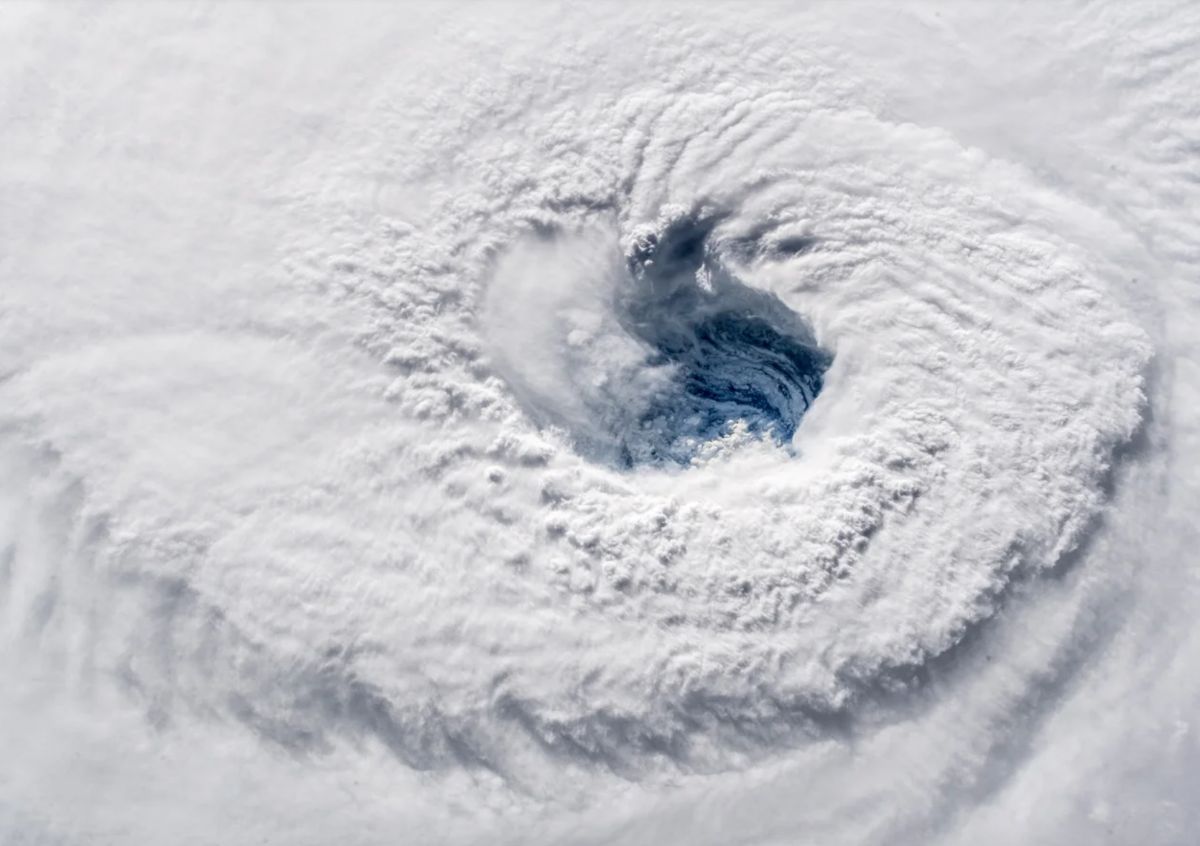 Super Storm Nivel 4 Florencia vista desde la Estacion Espacial Internacional en 2018. Foto: ESA/NASA