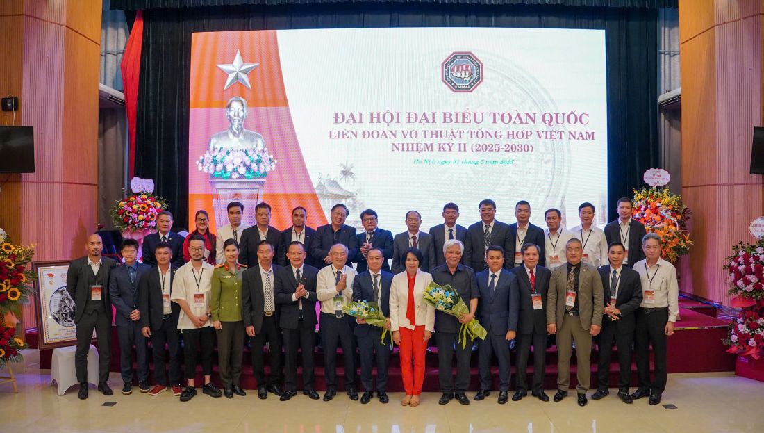 Se lanzo el Comite Ejecutivo de la Federacion de Artes Marciales de Vietnam para el segundo mandato. Foto: VMMAF