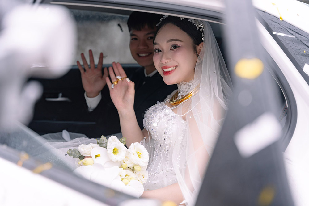 Fotos en la boda del jugador Ho Van Cuong. Foto: personaje proporcionado