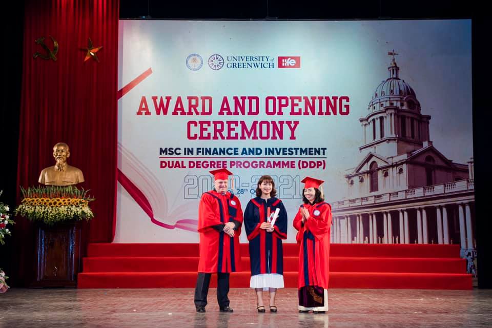 Vũ Thị Thu Thảo trở thành thủ khoa đầu tiên của Viện Đào tạo Quốc tế, Học viện Tài chính vào năm 2020 (khóa 1). Ảnh: Nhân vật cung cấp 