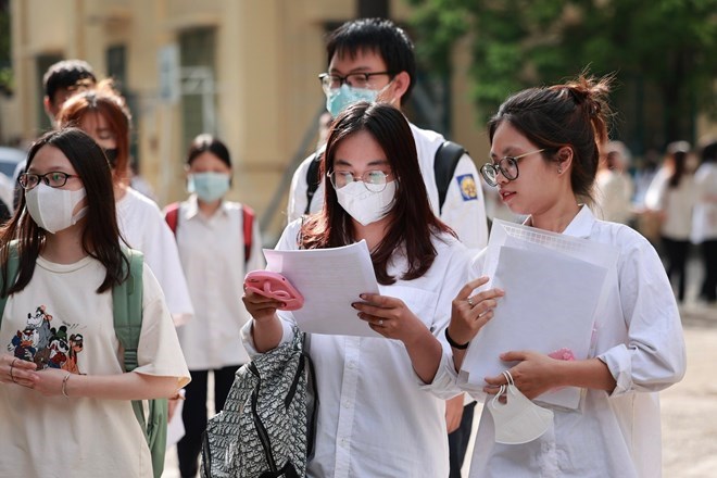 Năm 2025, có gần 125.000 thí sinh ở Hà Nội đăng ký dự thi tốt nghiệp THPT. Ảnh: Hải Nguyễn 