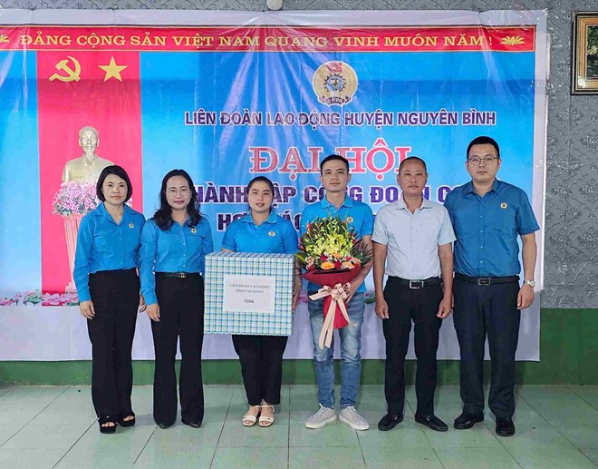 Cao Bằng thành lập thêm 2 công đoàn cơ sở