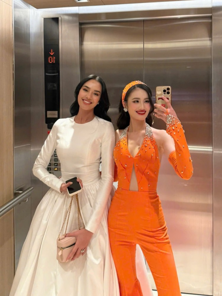 Hoa hau Opal Suchata Chuangsri than thiet voi Hoa hau Y Nhi. Anh: Nhan vat cung cap