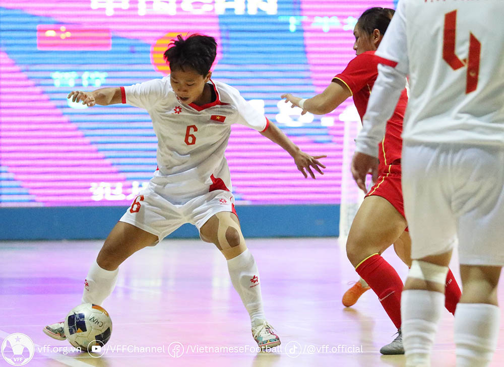 Tuyen futsal nu Viet Nam nhap cuoc khong tot. Anh: VFF