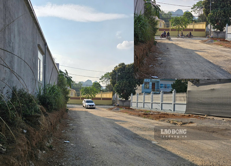 Nen duong khong bang phang khien cac phuong tien kho khan khi di chuyen. Anh: Tan Van