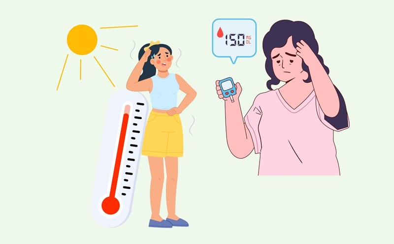 Hot weather changes the way the body controls blood sugar. Graphics: Linh Dan