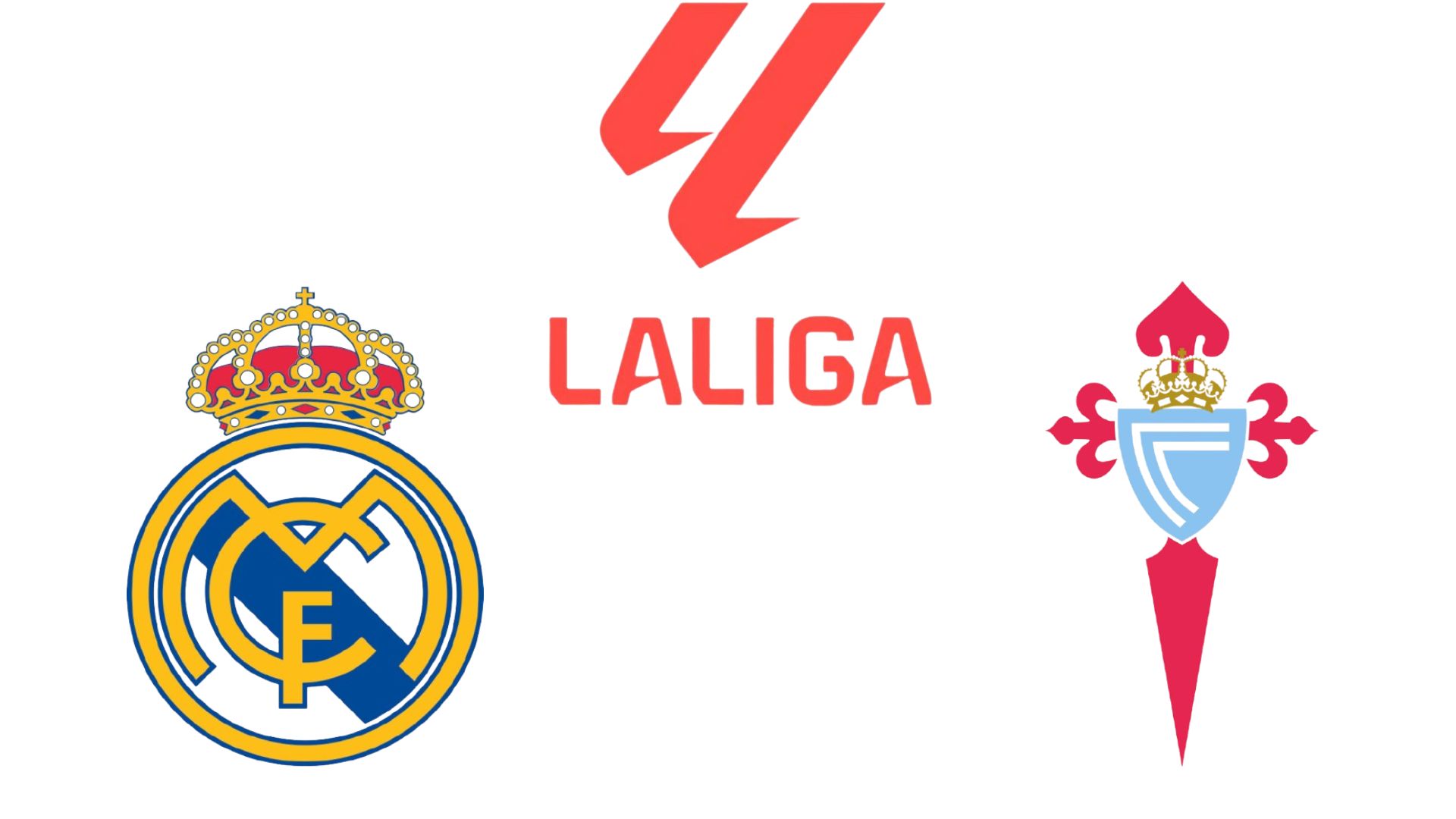 El Real Madrid se enfrenta al Celta Vigo en la Liga. Diseñado por Wan An