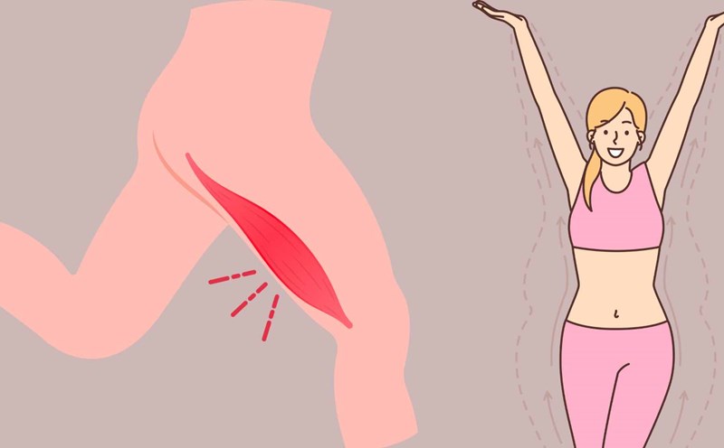 Reduce thigh fat to have slim legs. Graphic photo: Hoang Loc