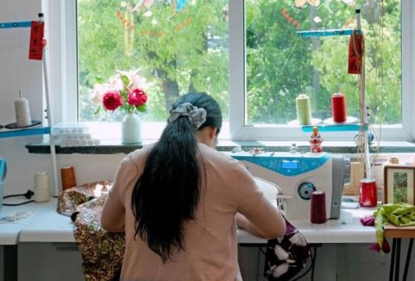 Women only give up when they are exhausted and have to endure. Photo: Xinhua