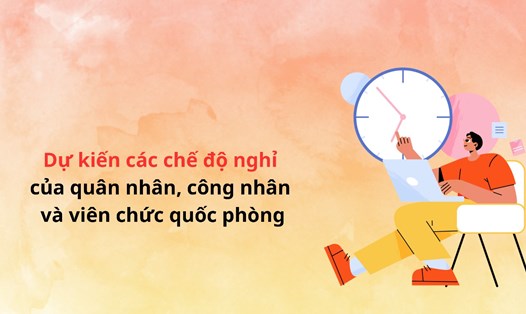 Dự kiến các chế độ nghỉ của quân nhân, công nhân và viên chức quốc phòng.