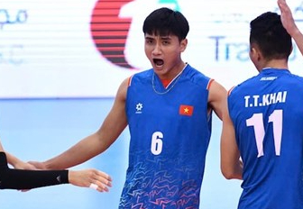 Doi chuyen Van Hiep la cau thu quan trong cua tuyen bong chuyen nam Viet Nam. Anh: VFV
