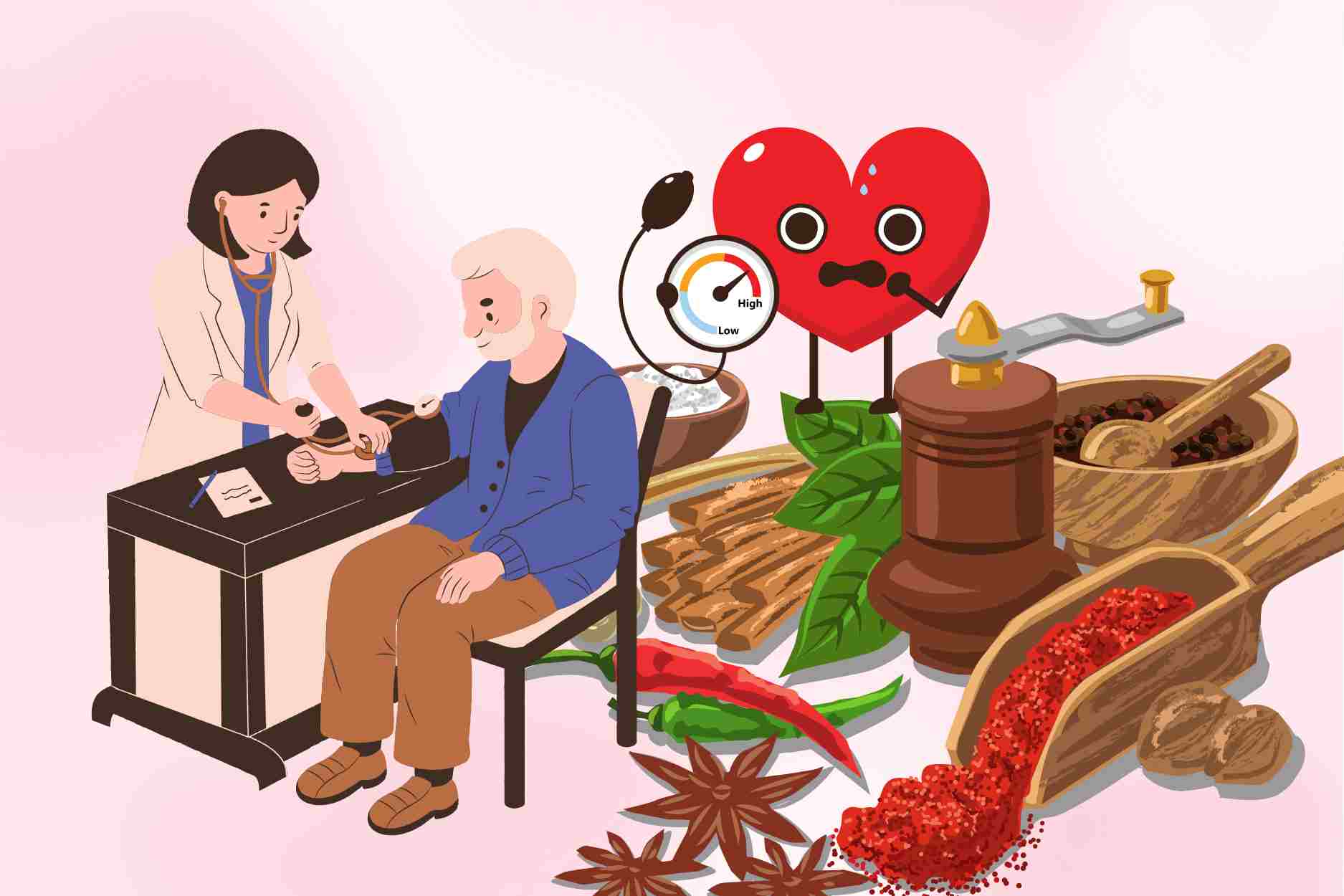 3 especias naturales, seguras para la hipertension