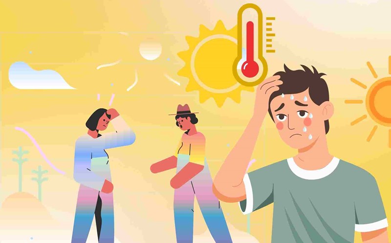 What can you do if you are exposed to the heat in the middle of the road