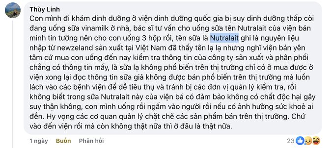 Binh luan cua ban doc sau bai dang tren Bao Lao Dong. Anh: Chup man hinh.