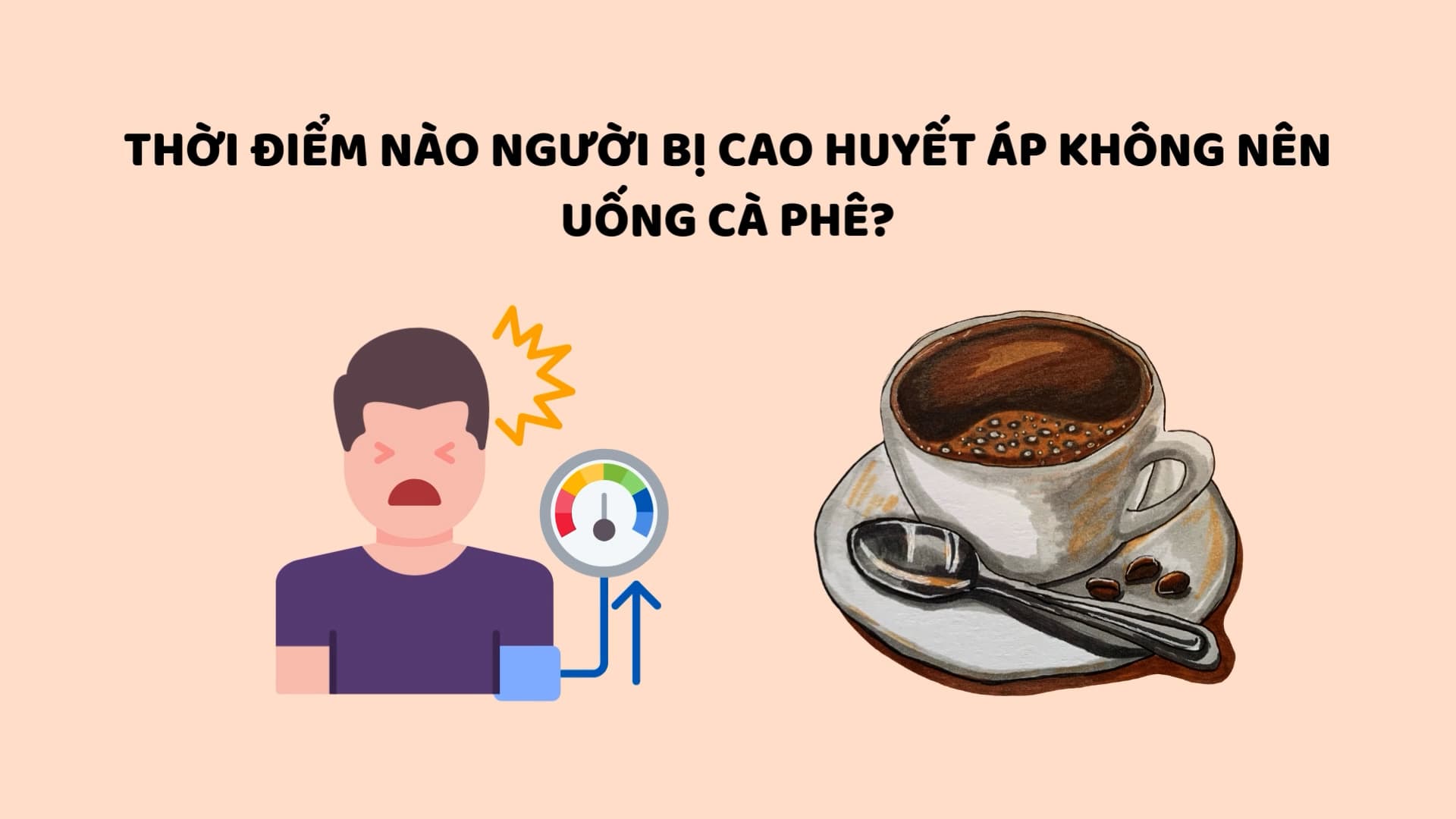 El error de tomar cafe puede poner a la persona con presion arterial alta en un peligro inesperado. El dibujo: