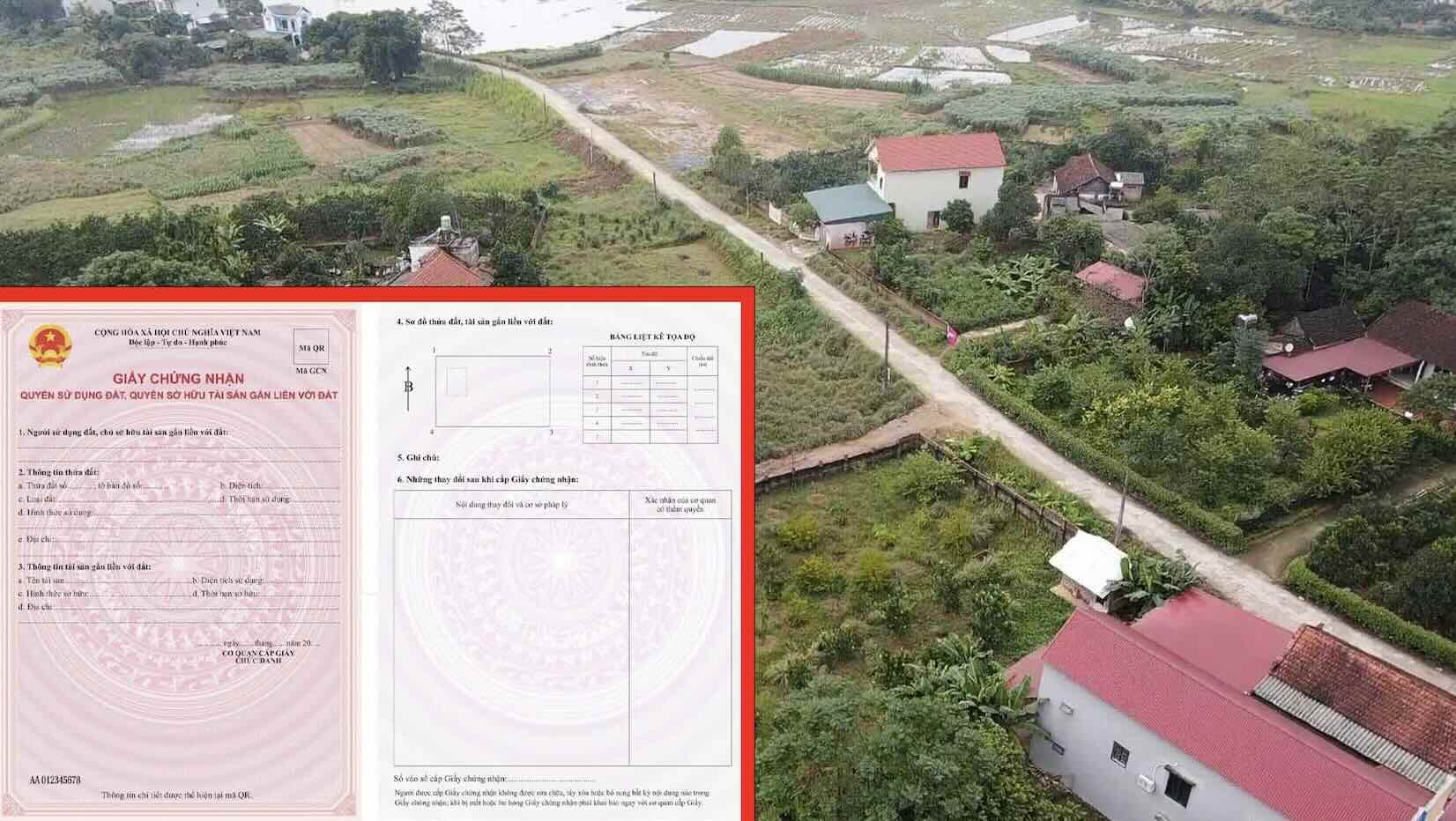 Many cases of making new model red books are exempted from land use fees according to the 2024 Land Law, helping to reduce the financial burden on people. Illustrative photo: Phan Anh