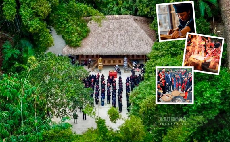 Thai Hai village hall, a place to preserve Tay ethnic culture. Photo: Thai Hai Village.