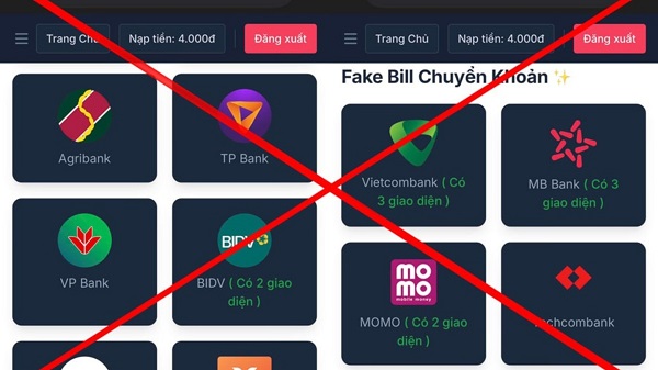 Người dân hãy cảnh giá thủ đoạn lừa đảo bằng cách sử dụng hóa đơn chuyển khoản ngân hàng giả để chiếm đoạt tiền. Ảnh: Dung Vũ