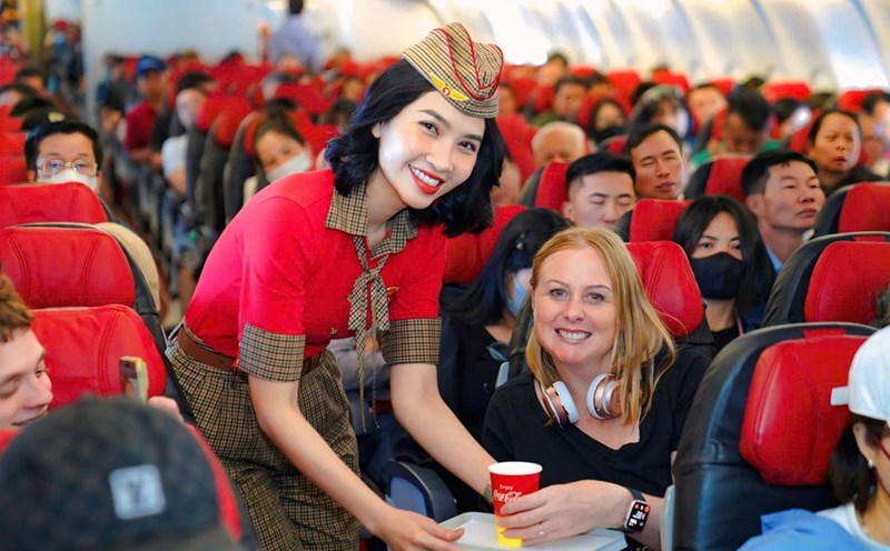 Vietjet flights achieve a high average seat rate of 87% and technical reliability of 99.72%. Photo: Vietjet