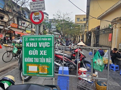 476 điểm trông giữ xe không dùng tiền mặt tại Hà Nội