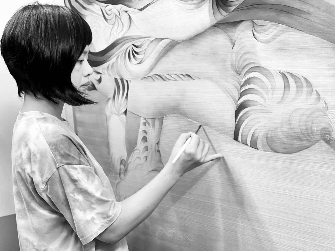 Artist Nguyen Thu Huong. Photo: Provided by the character.