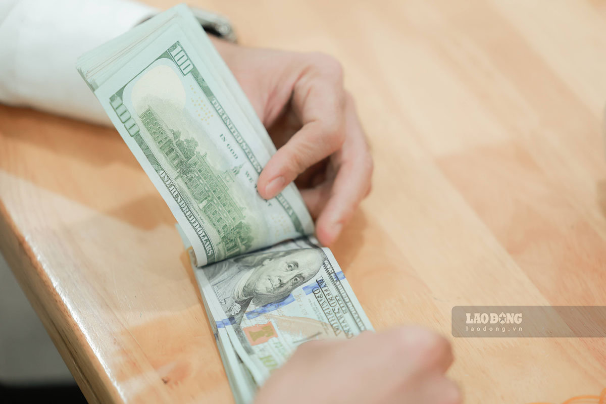 Sacombank fue el banco con el mayor indice de ventas en dolares del grupo de bancos encuestados, en 26.200 VND/USD. Ilustracion de la imagen.