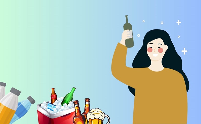 Drinking bottled soft drinks is considered harmless but regular use is very harmful to the liver. Graphic photo: HUENG SON