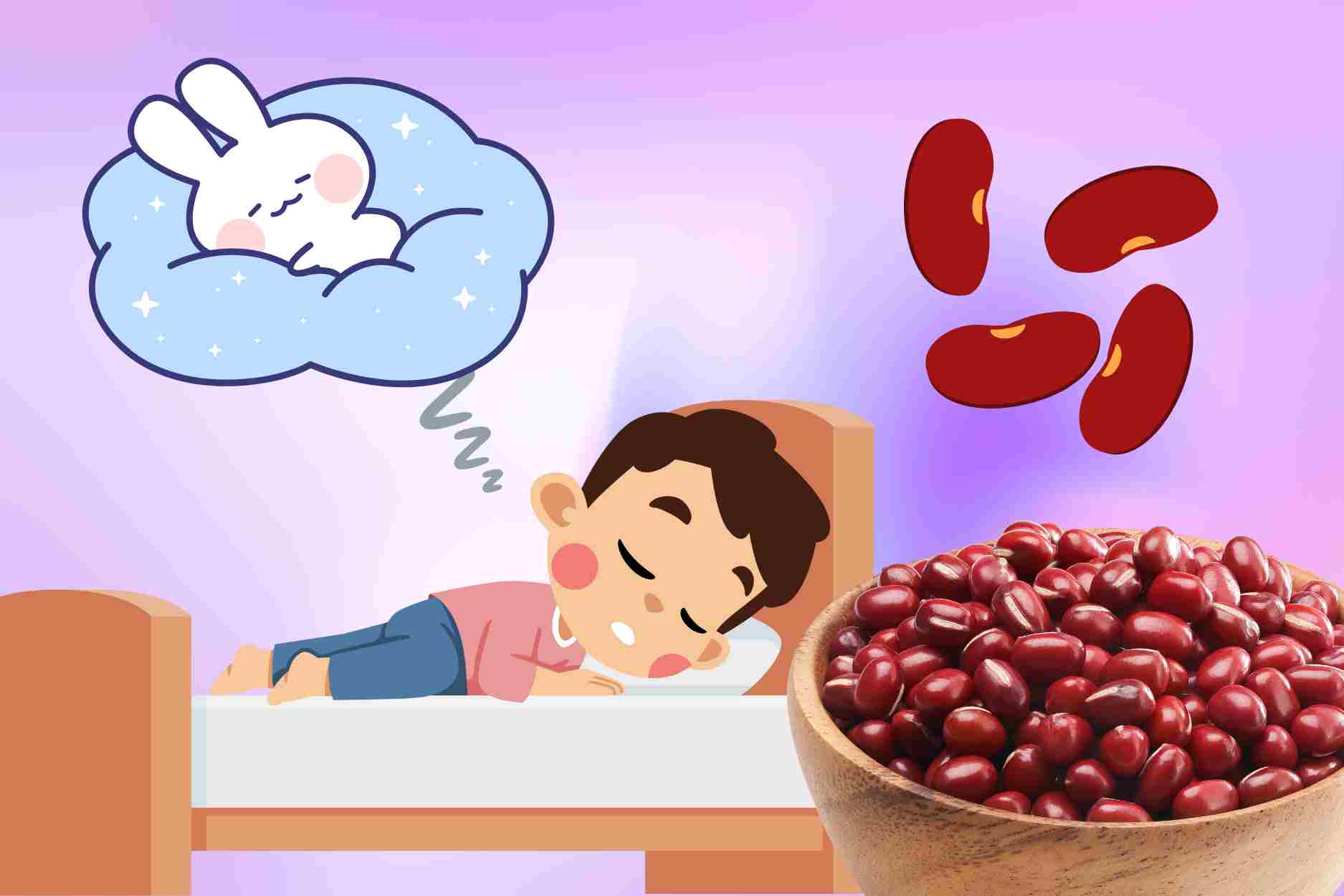 The secret to sleeping well does not come from the familiar beans in the kitchen. Graphics: Dinh Dinh