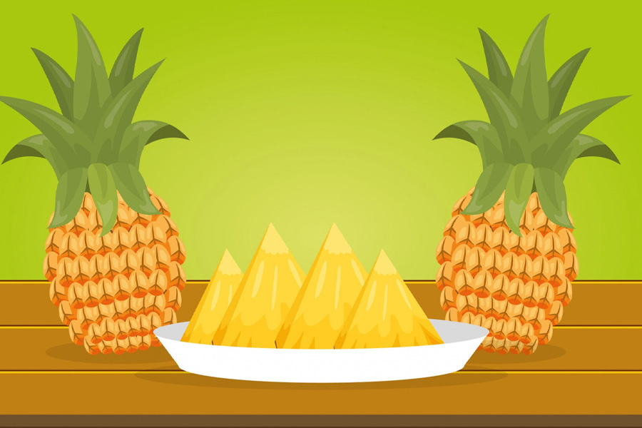 Los beneficios de comer piña cuando tienes hambre. El dibujo de la Virgen