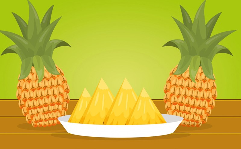 Benefits of eating pineapple on an empty stomach. Graphics: Thien Nhan
