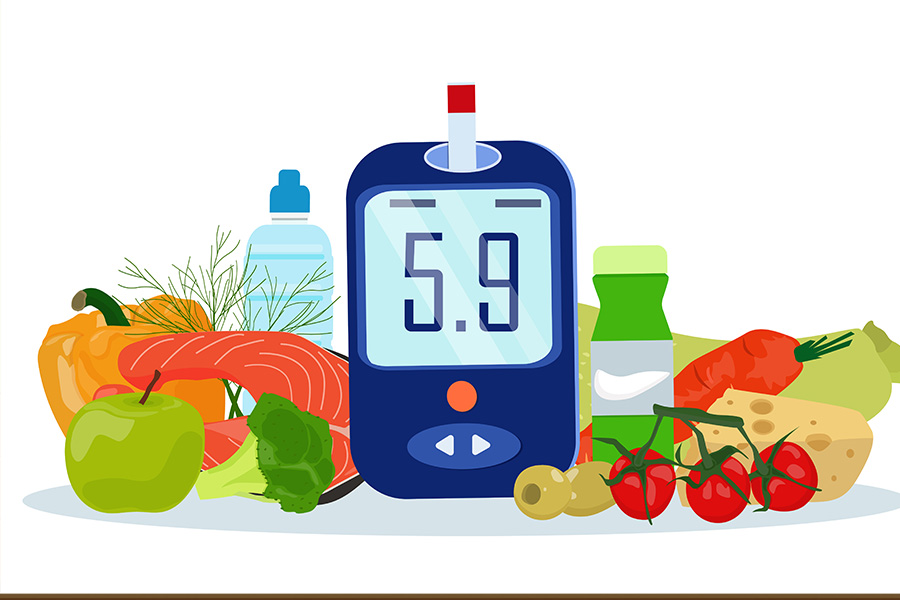 Una dieta adecuada puede ayudar a las personas con diabetes a proteger sus ojos, prevenir el daño a la retina y las complicaciones visuales. El dibujo de la Virgen
