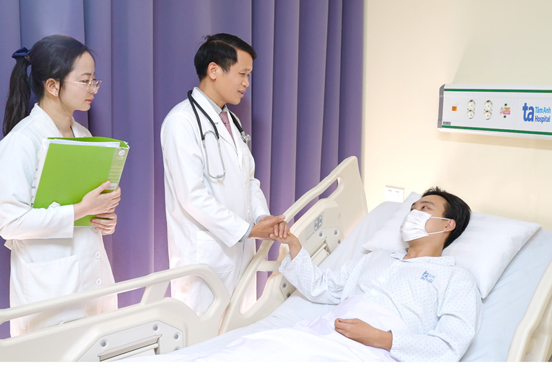 Nguoi benh tham gia nghien cuu VISTA-1 duoc cham soc toan dien trong qua trinh dieu tri. Anh: BVDK Tam Anh