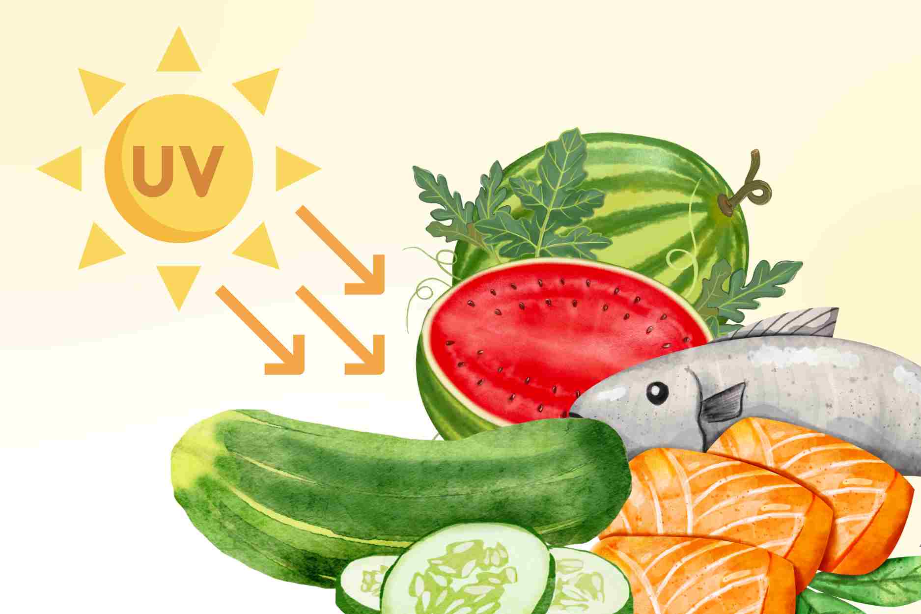 3 alimentos que ayudan a la piel a mantenerse saludable y a combatir los rayos UV durante el verano