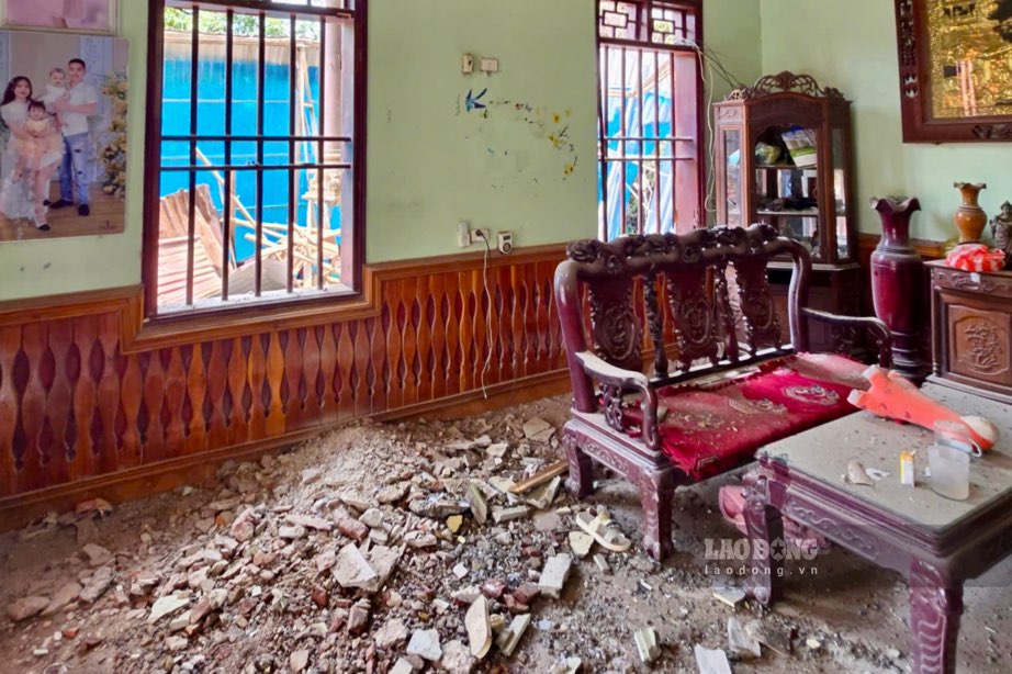 Dentro de la casa donde ocurrio la explosion que dejo cuatro heridos en Taiyuan. Imagen de Nguyen Hoan