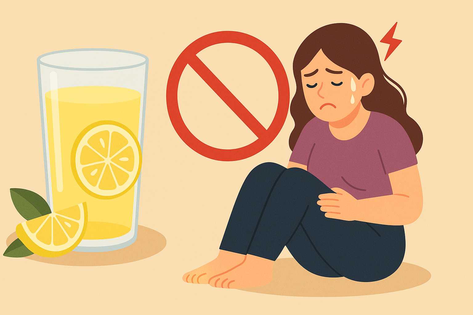 Nếu bạn giảm cân bằng chanh không đúng cách sẽ khiến cơ thể suy kiệt. Ảnh đồ hoạ: Hoàng Lộc