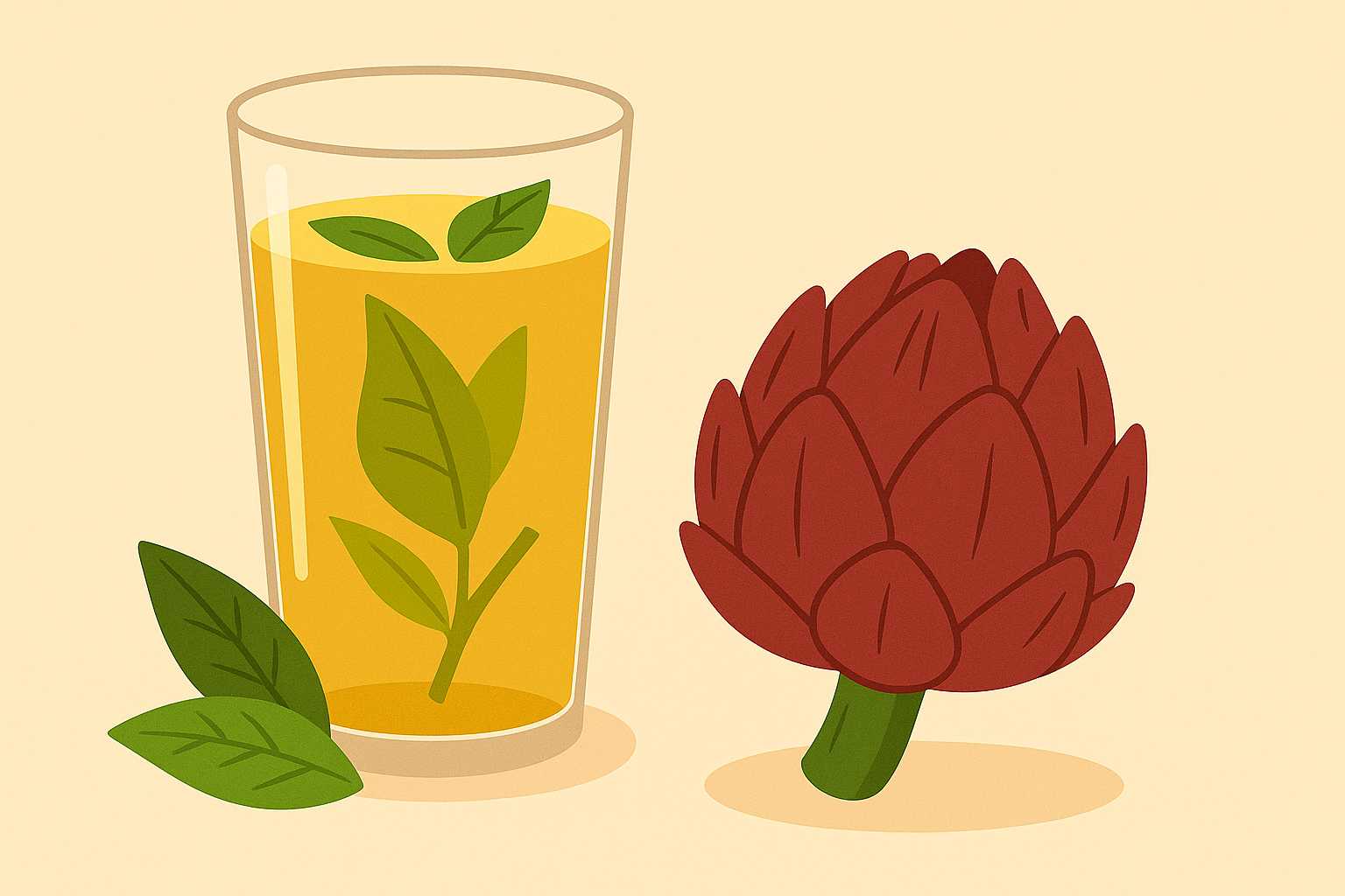 Detoxify the liver with artichoke leaves. Graphic photo: Hoang Loc