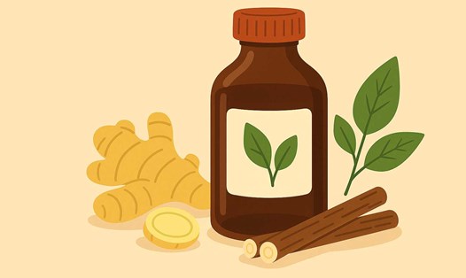 Nhiều loại thảo dược giúp trị ho hiệu quả. Ảnh đồ hoạ: Hoàng Lộc