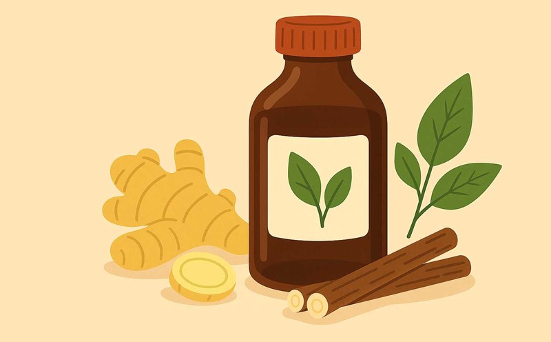 Many herbs help treat coughs effectively. Graphic photo: Hoang Loc