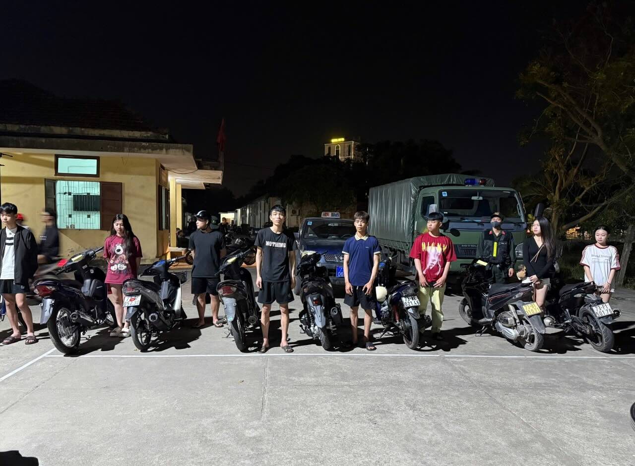 Se han evitado muchas infracciones de las normas de transito. Imagen de la Policia de Quang Binh