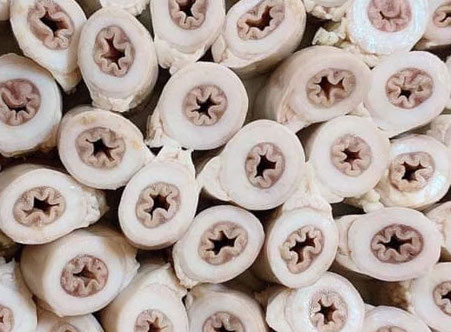 flat-clearance - a part of the pig's intestines - is a dish loved by many people. Photo: Thu Thuy