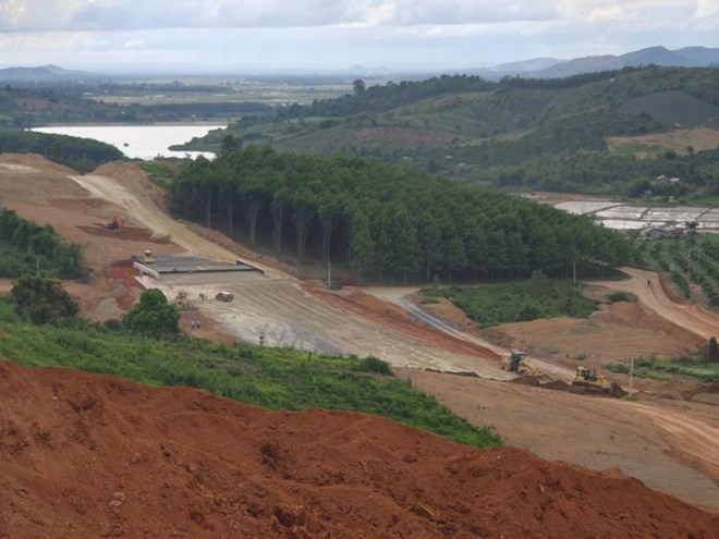 A corner of the Khanh Hoa - Buon Ma Thuot expressway project. Photo: Bao Trung